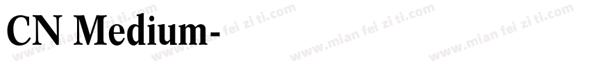 CN Medium字体转换